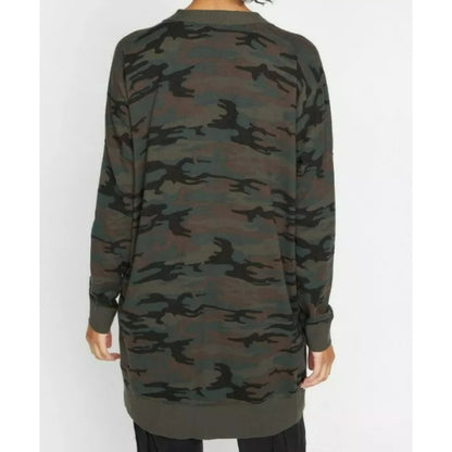 NWT Sanctuary Play Open Front Cardigan in Forest Camo Sz XS/Extra Small