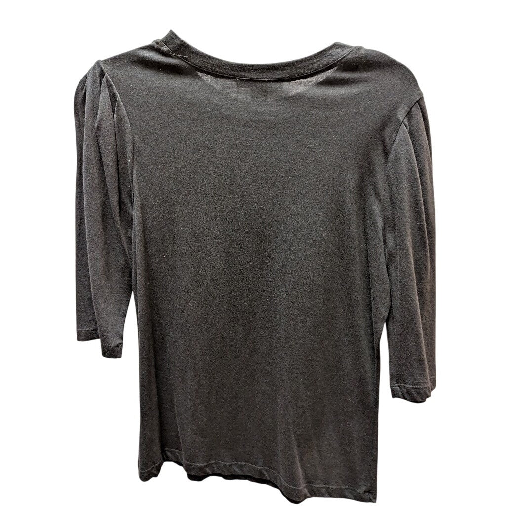 Something Navy NEW size Medium 3/4 Sleeve Crew Neck blouse top shirt Casual