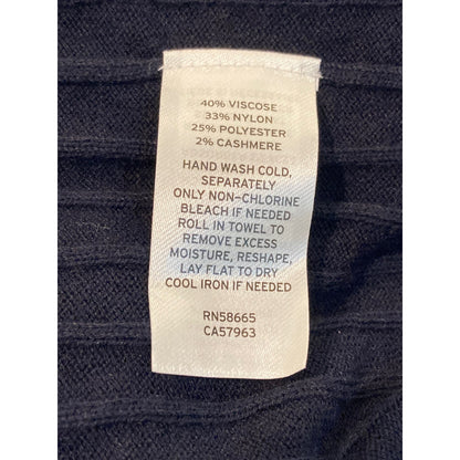 Treasure & Bond Silky Soft V-Neck Cashmere Blend Sweater Sz Small in Navy NWT