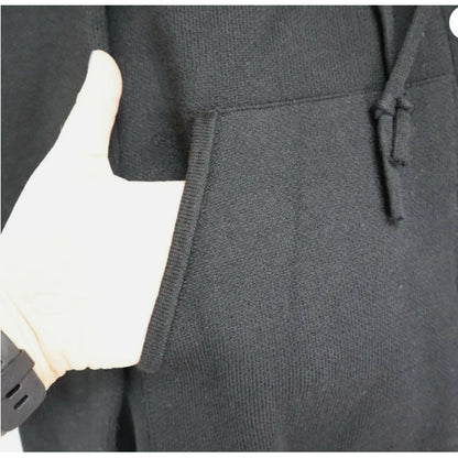 Cotton Emporium Full Zip Hooded Viscose Blend Gray Jacket BLACK $82 Size MEDIUM