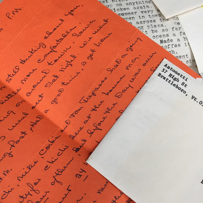 Vintage 70's letters LOT ephemera cursive GREAT cursive Scrapbooking decoupage