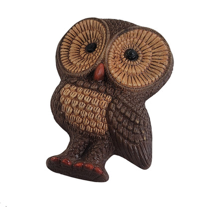 Vintage Big Eyes Foam Owls Family  1981 Foam Craft Set of 4 Parliament Big baby