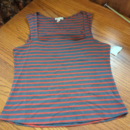 Articles of Society Striped Square Neck Tank Top Size Medium Casual