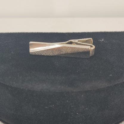 Lord Newport Vintage Cufflinks Tie Clip Set mcm VINTAGE Silver Tone Jewelry