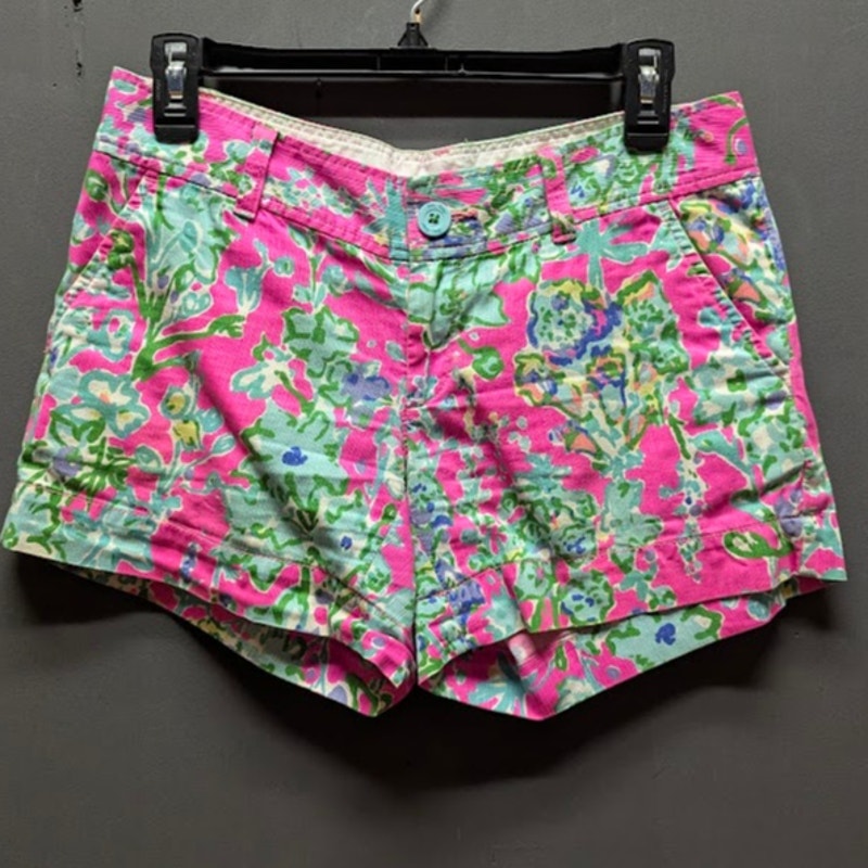 Lilly Pulitzer Size 2 Callahan Shorts Southern Charms Pink Floral