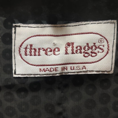 Vintage Three Flaggs Green Black Sequin Evening Blazer Jacket Large 80s glam