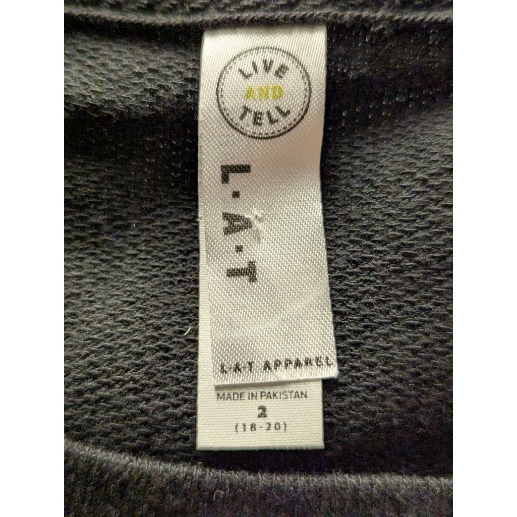 Live and Tell L·A·T Women's Small Celestial Mountain Graphic Sweatshirt