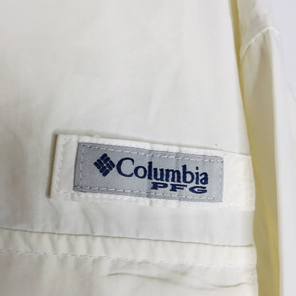 Columbia PFG White Long Sleeve Fishing Shirt Utility Vented Outdoor Size Small