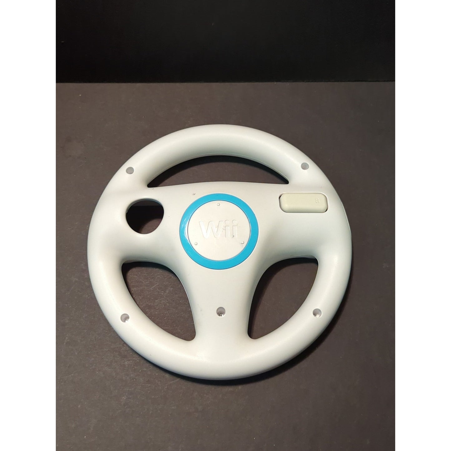 Wii Video Nintendo white steering wheel for racing games console Mario Kart