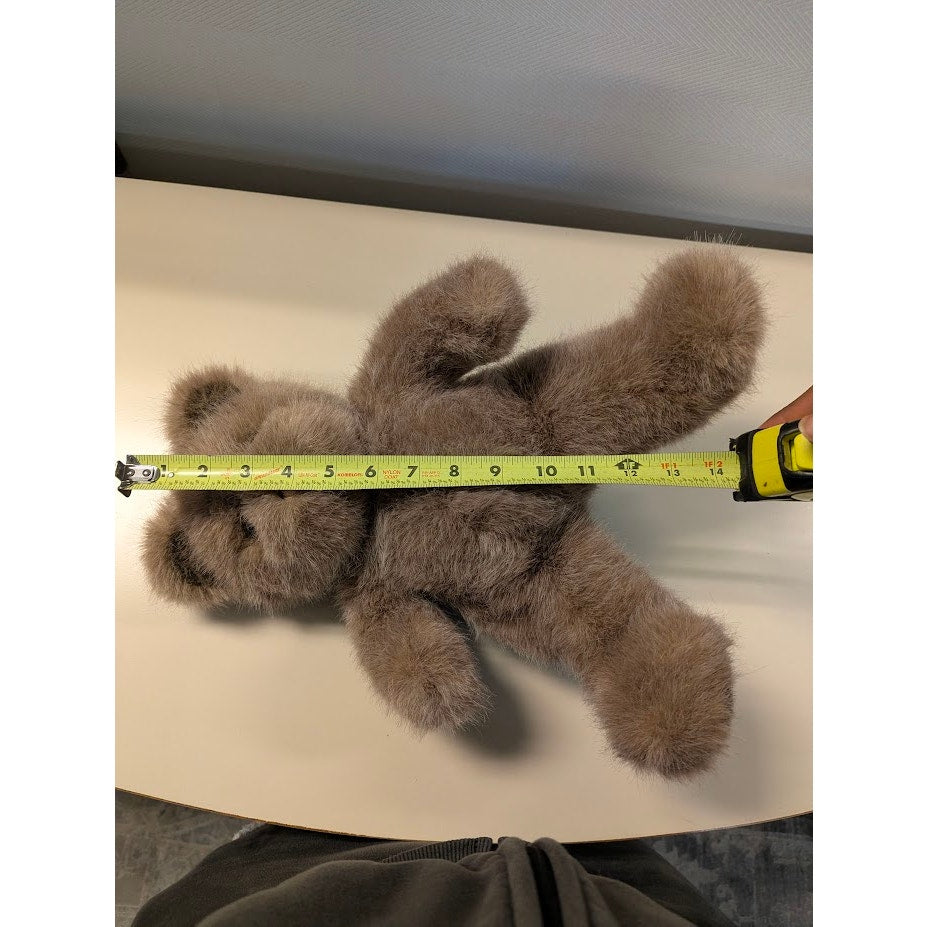 Vintage 1988 GUND Brown Plush Teddy Bear Soft Stuffed Animal Retro