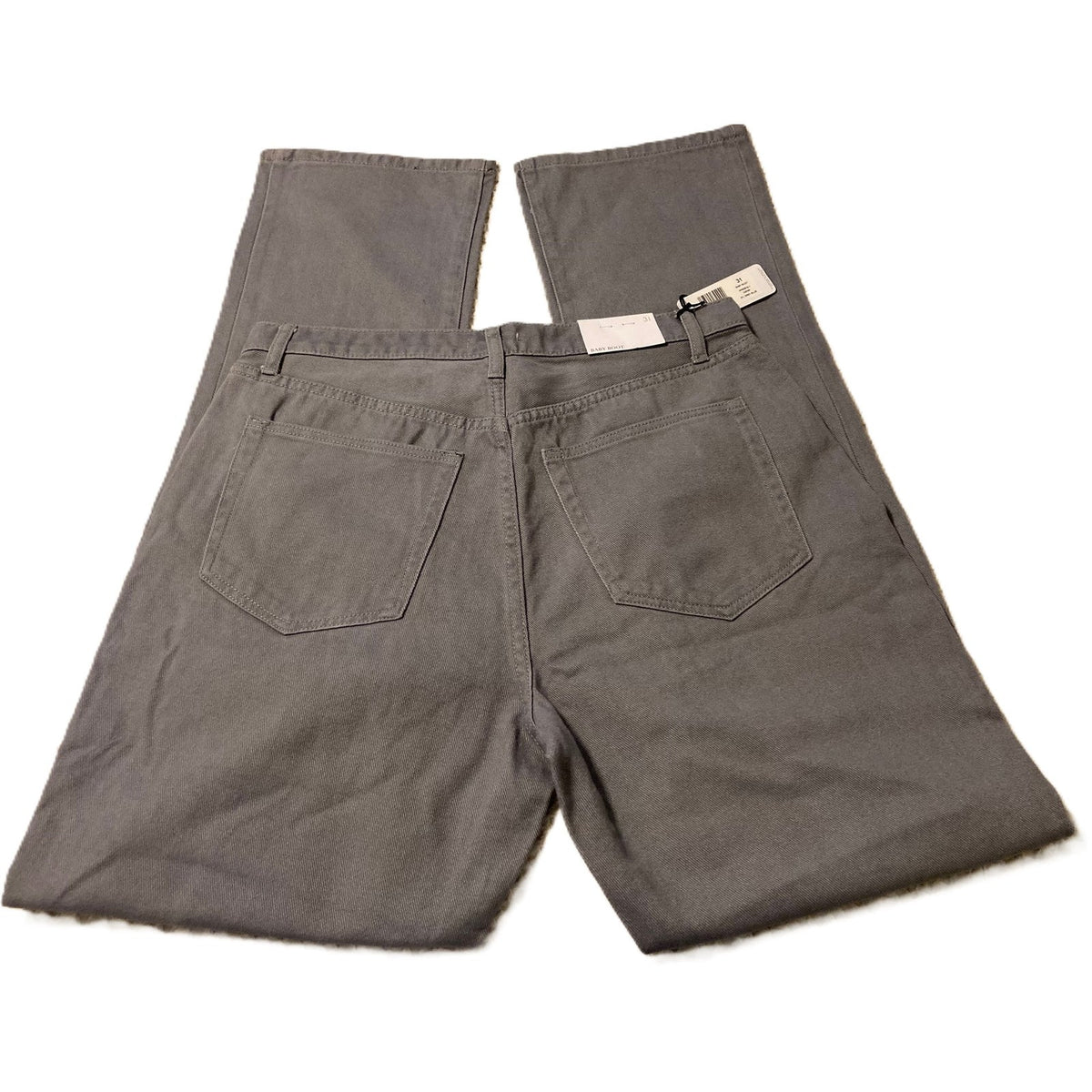 NWT WeWoreWhat Baby Boot Jeans in Grey Blue Size 31/34