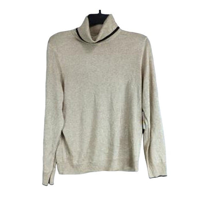 NWT COURT & ROWE METALLIC TIPPED TURTLENECK SWEATER XL