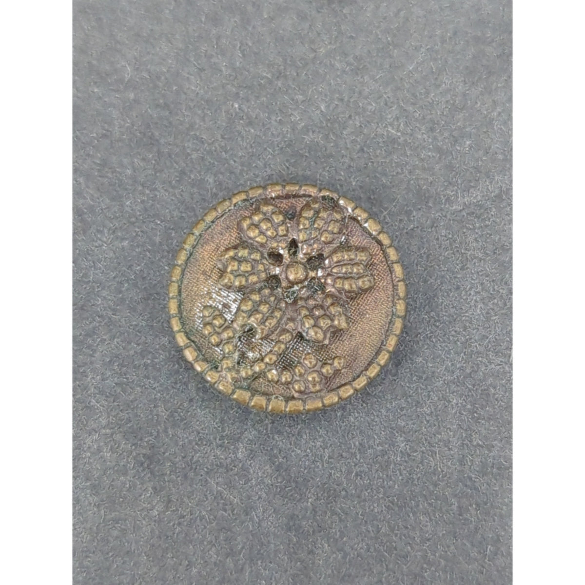 LOT AA of 10 Antique Vintage Victorian Brass Mixed Materials Buttons ESTATE FIND
