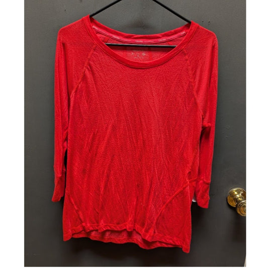 Calvin Klein Red scoop neck Size Small lightweight blouse top shirt NEW casual