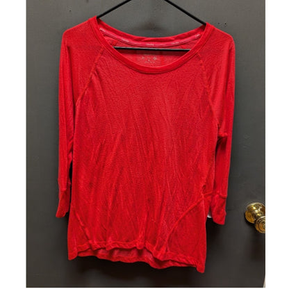 Calvin Klein Red scoop neck Size Small lightweight blouse top shirt NEW casual