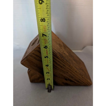 Cutco Oak Wood Knife Block | Vintage 10-Slot Kitchen Knife Holder