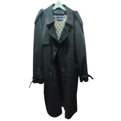 Bradley Jons for Cruner & Co. Black Double-Breasted Trench Coat Mens 48 XL