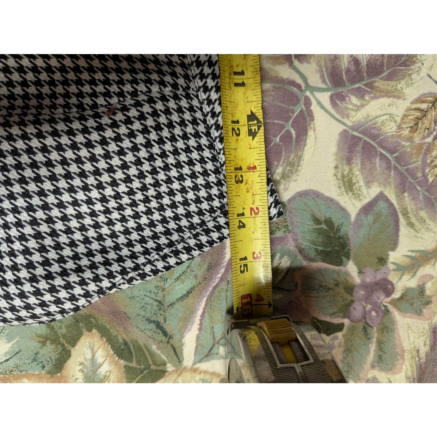 Vintage y2k Joan Leslie Classics Houndstooth Pleated Trousers High Rise Pants 8P