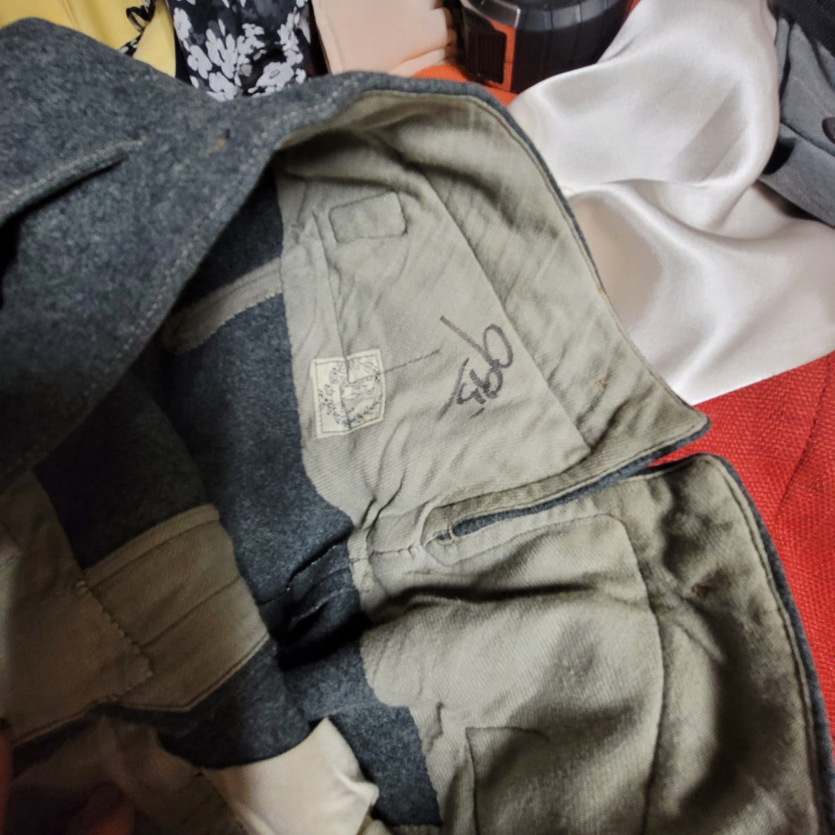 Rare WWII Swedish Army M1939 "Widengrens" Wool Grey Breeches Riding Jodhpurs
