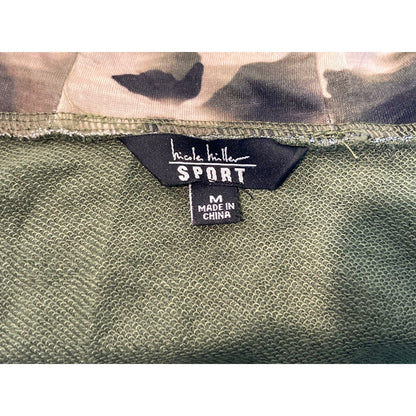 NWT Nicole Miller Sport Green Long Sleeve Full Zip Sweatshirt Hoodie Sz Medium