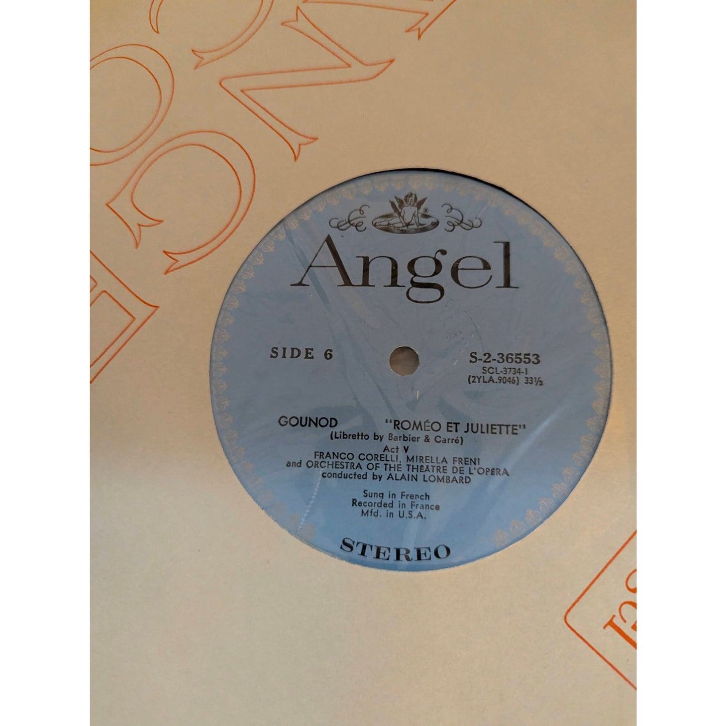 Gounod Romeo and Juliet Freni Corelli Angel S-3732 3-LP Box Set Records Libretto