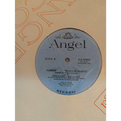 Gounod Romeo and Juliet Freni Corelli Angel S-3732 3-LP Box Set Records Libretto