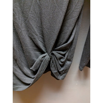 Coeur de Vague Women's Black Mixed Print Side-Tie Top NWT Size Small
