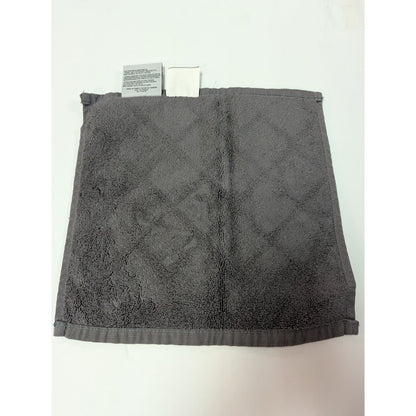 Enchante House Turkish Cotton Gracious Washcloth 12" x 12" Anthracite hand towel