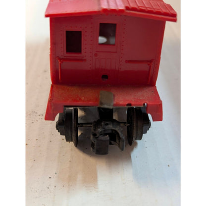 Vintage Red Model Train Caboose Car Metal Undercarriage Lionel #6017