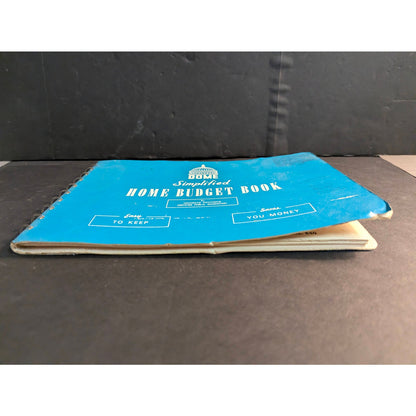 Vintage Dome Simplified Home Budget Book Spiral Bound Accounting Ledger Ephemera