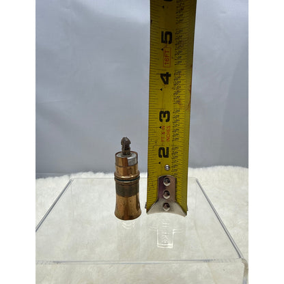 Vintage EMBRUJO MYRURGIA Brass Lipstick Lighter Two Inch Gold MCM Glamour