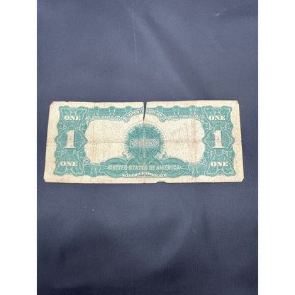 Vintage 1899 $1 Silver Certificate Black Eagle Washington DC Large Note