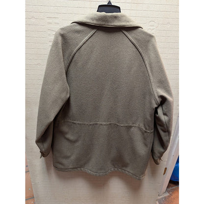 Vintage Woolrich Size Large Men Jacket Coat Wool pockets lined winter Waist High