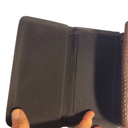 Kaela Wallet Faux Croc embossed Alligator silver Heart clasp brighton style