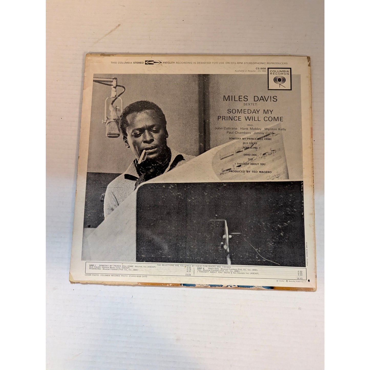 Vintage Miles Davis Someday My Prince Will Come Columbia 6-Eye Stereo LP