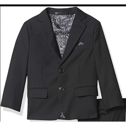 Isaac Mizrahi Black Suit Formal Jacket ONLY Coat Formal Pocket Square 18 SlimFit