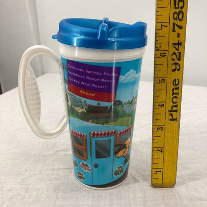 WHIRLEY dRINK wORKS dISNEY WORLD Coronado Springs Resort Caribbean LIDDED MUG