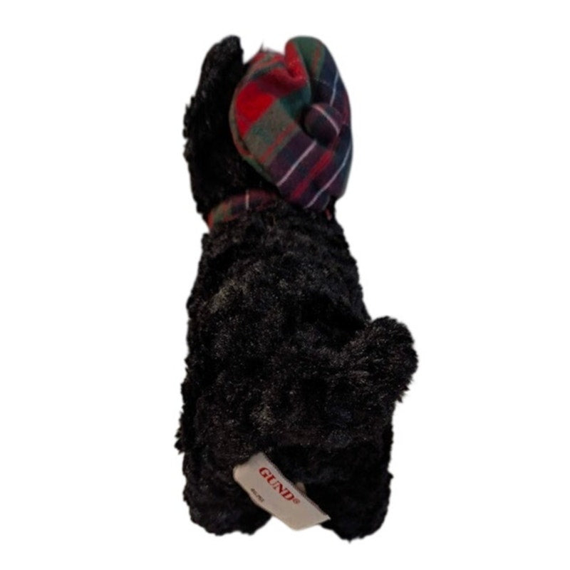 Gund Scottish Terrier stuffed dog toy Scotty 46751 w/ plaid hat and scarf
