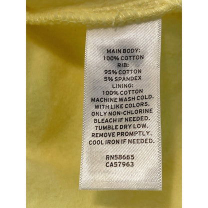 NWT BP Drawstring Hoodie Crop Sweatshirt Sz Medium in Yellow Moonlight Beach