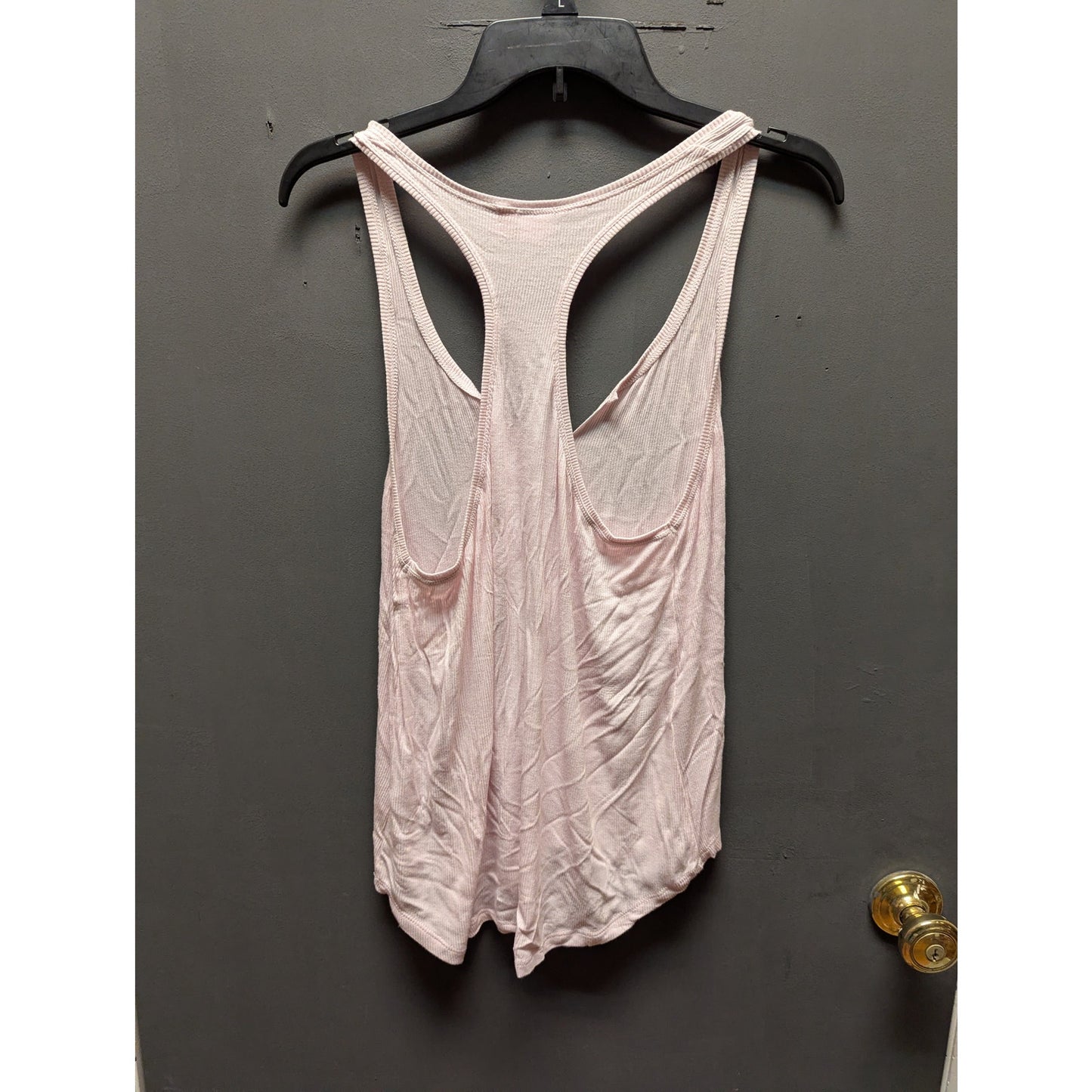 Slim Chickens Light Pink Racerback Tank Top Medium Activewear Layering Light