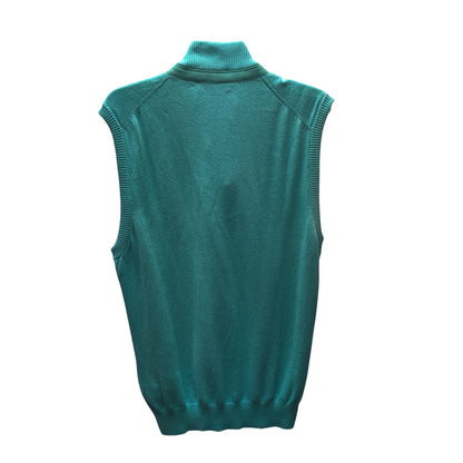 Bobby Jones Lot of 2 MEDIUM Premium Knit Golf Sweater Vests – Teal & Green (NWT)