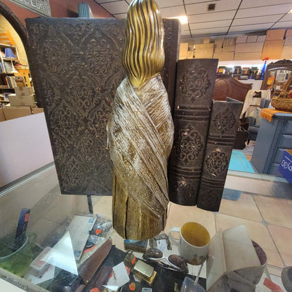 LARGE Schmid Bros Joseph Statue Faux Wood Gold Gilt Japan Mid Century Religious