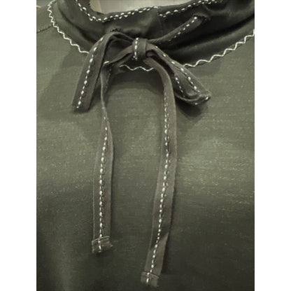Max Studio Long Sleeve Drawstring Hoodie Top Sz Large in Olive NWT