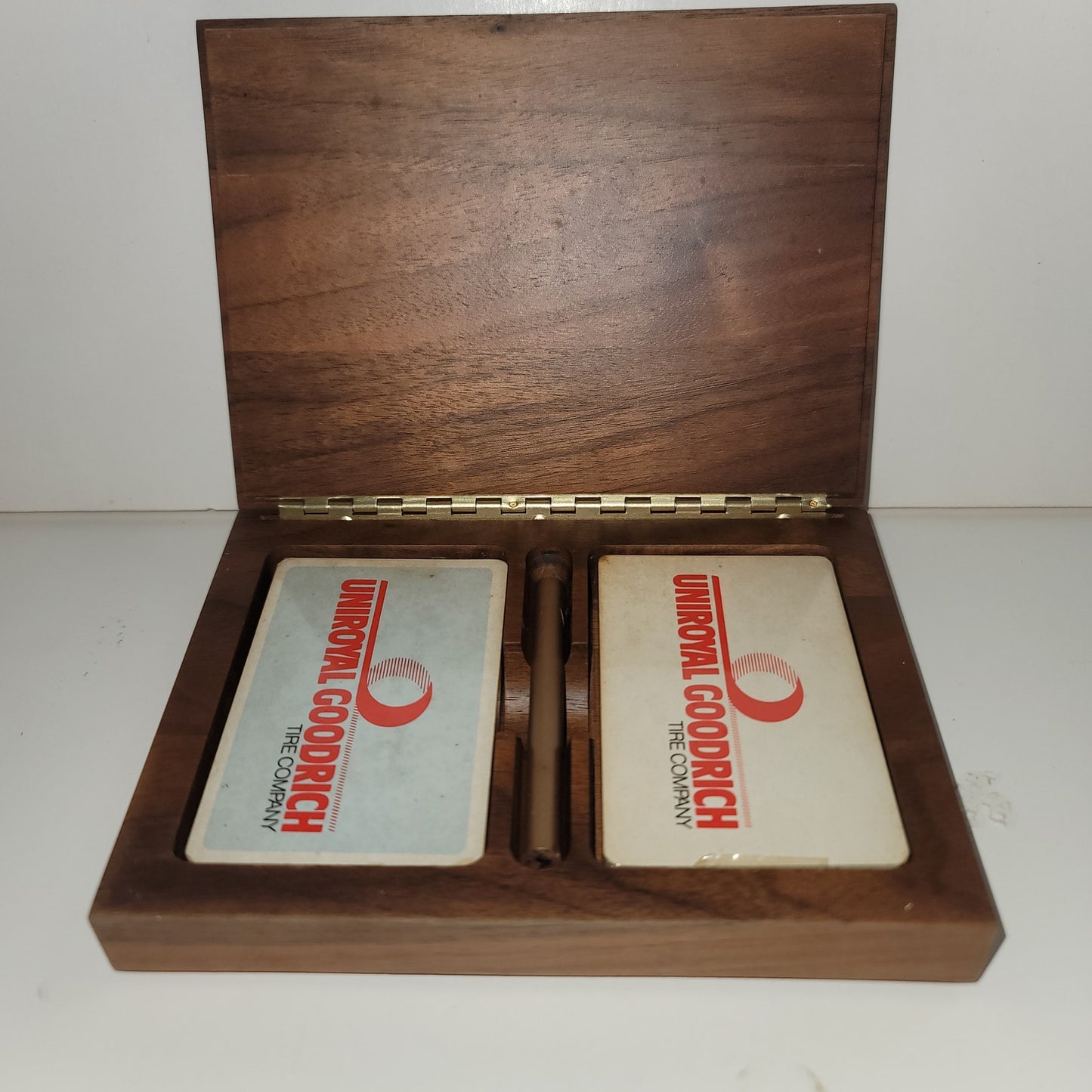 The Uniroyal Goodrich Tire Company Building 1986 playing cards souvenir box