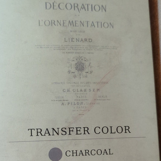 Redesign with Prima Specimens Charcoal French Vintage Decor Transfer 24x36