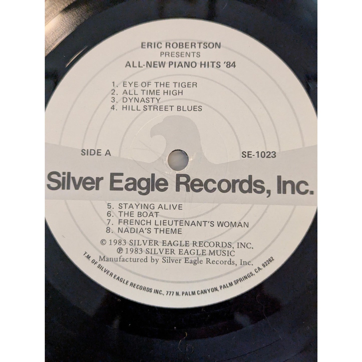 Vintage Eric Robertson All New Piano Hits '84 Silver Eagle SE 1023 Vinyl LP