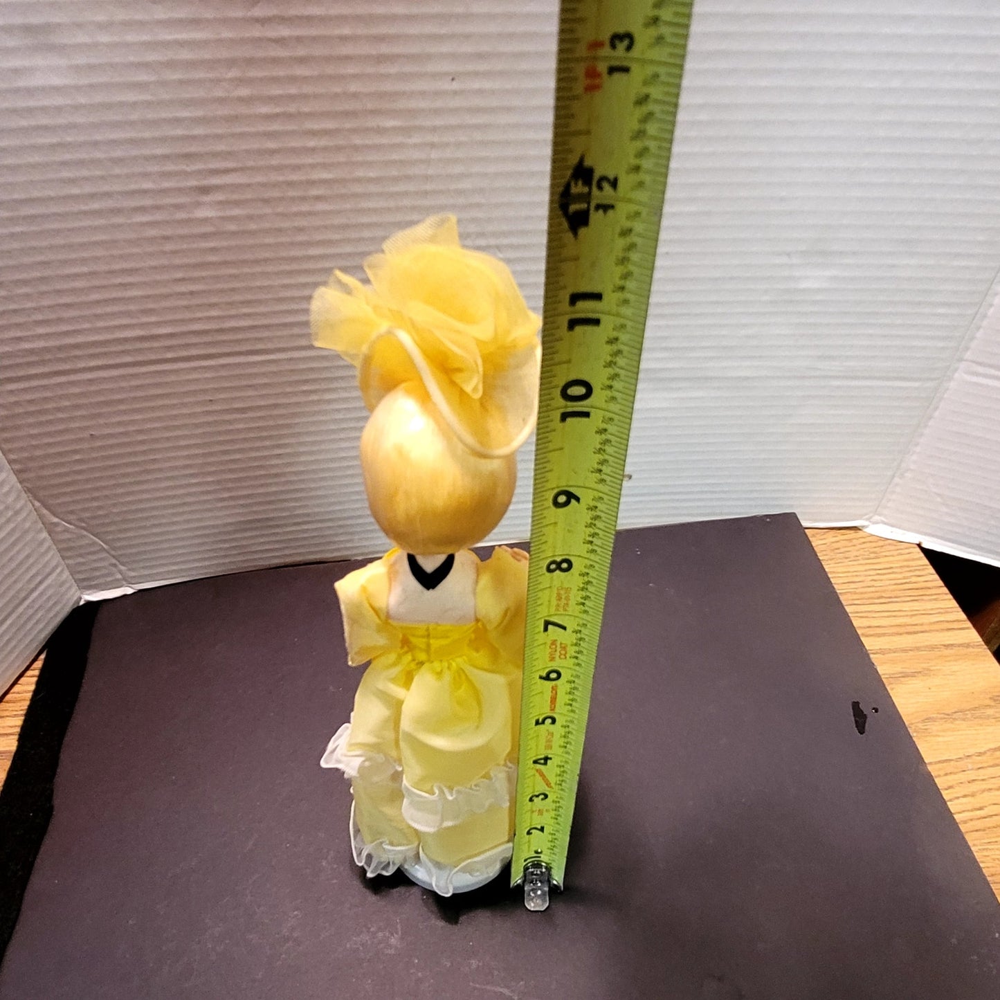 Vintage Bradley "Big Eye" Southern Belle Doll Yellow Victorian Elegance Boudoir