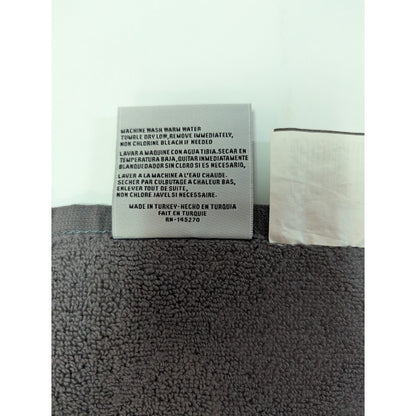 Enchante House Turkish Cotton Gracious Washcloth 12" x 12" Anthracite hand towel