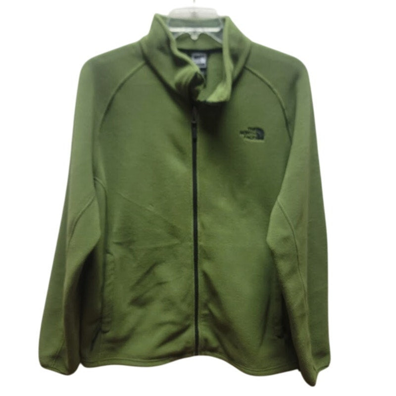 The North Face Green Long Sleeve Size XL Full Zip long Sleeve Fleece