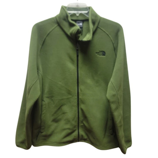 The North Face Green Long Sleeve Size XL Full Zip long Sleeve Fleece